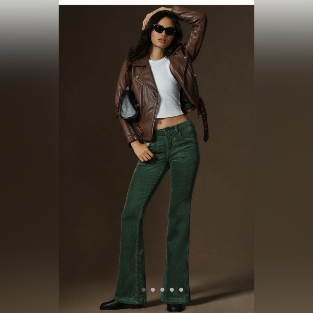 The Icon Low Rise Corduroy Chop Pocket Flare Jeans By Pilcro | Size 29